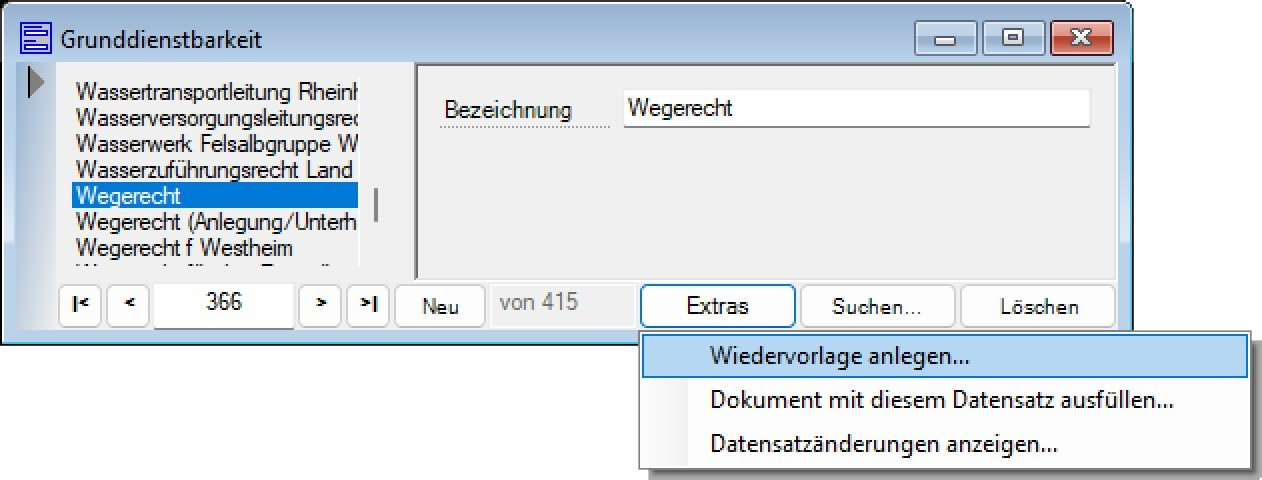 SF Library Wiedervorlage aus Datensatz anlegen