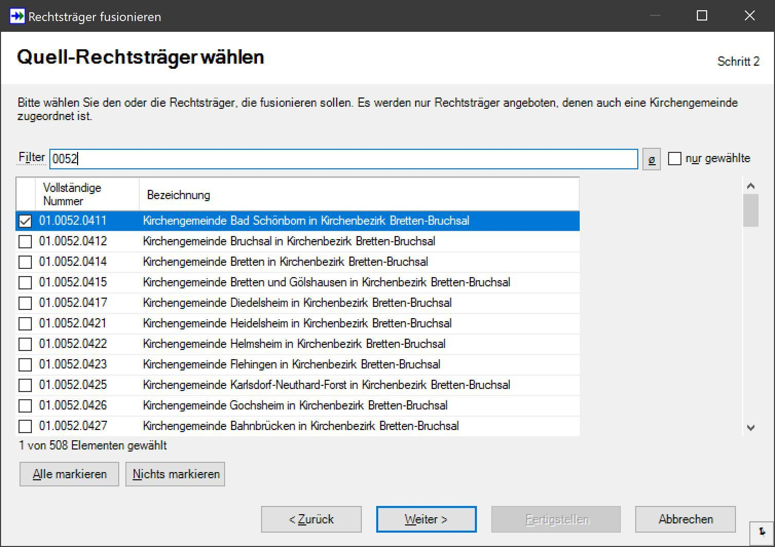 SF Fundus Fusionsassistent Quellrechtsträger gewäh